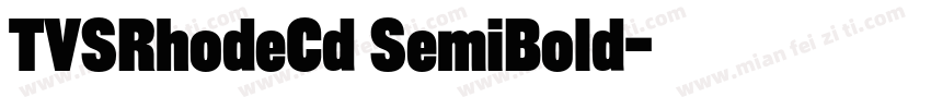 TVSRhodeCd SemiBold字体转换